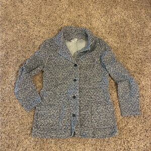 Vintage 1960s Tami brand Women's Blue Patterned blazer